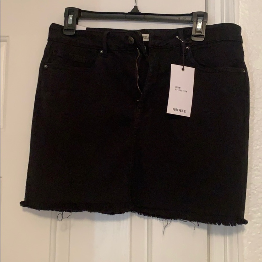 Black jean skirt size 28